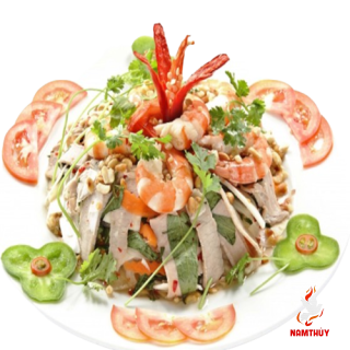 Gỏi Bồn Bồn Tôm Thịt 