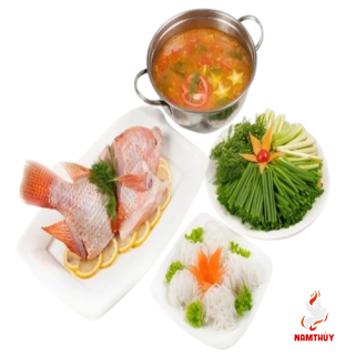 Lẩu Cá Diêu Hồng Nấu Ngót 