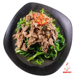 Cải Rổ Xào Thịt Bò 