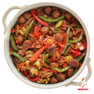 Dồi Trường Xào Thập Cẩm