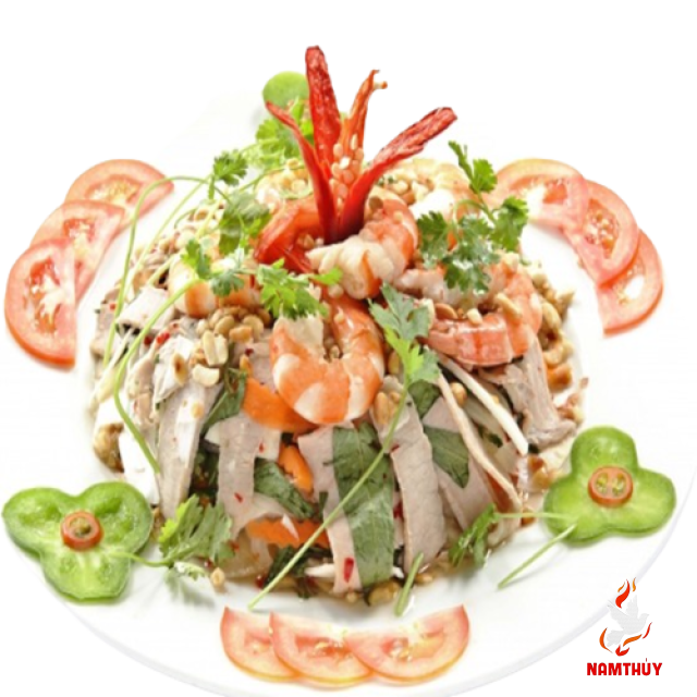 Gỏi Bồn Bồn Tôm Thịt 