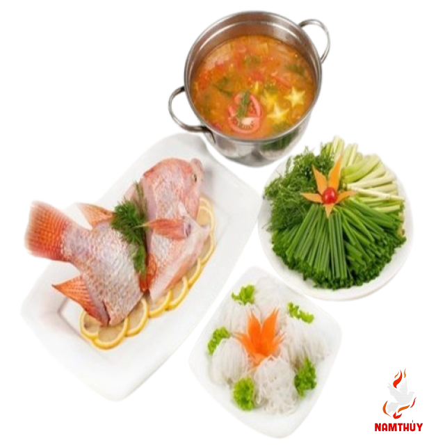 Lẩu Cá Diêu Hồng Nấu Ngót 