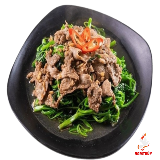 Cải Rổ Xào Thịt Bò 
