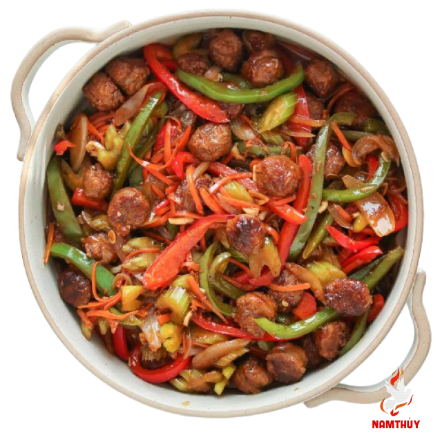 Dồi Trường Xào Thập Cẩm